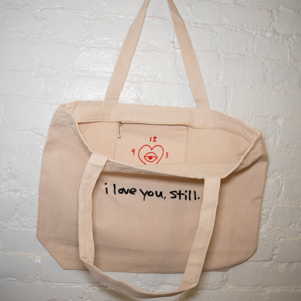 ILYS  - protect your heart <3 zipper tote