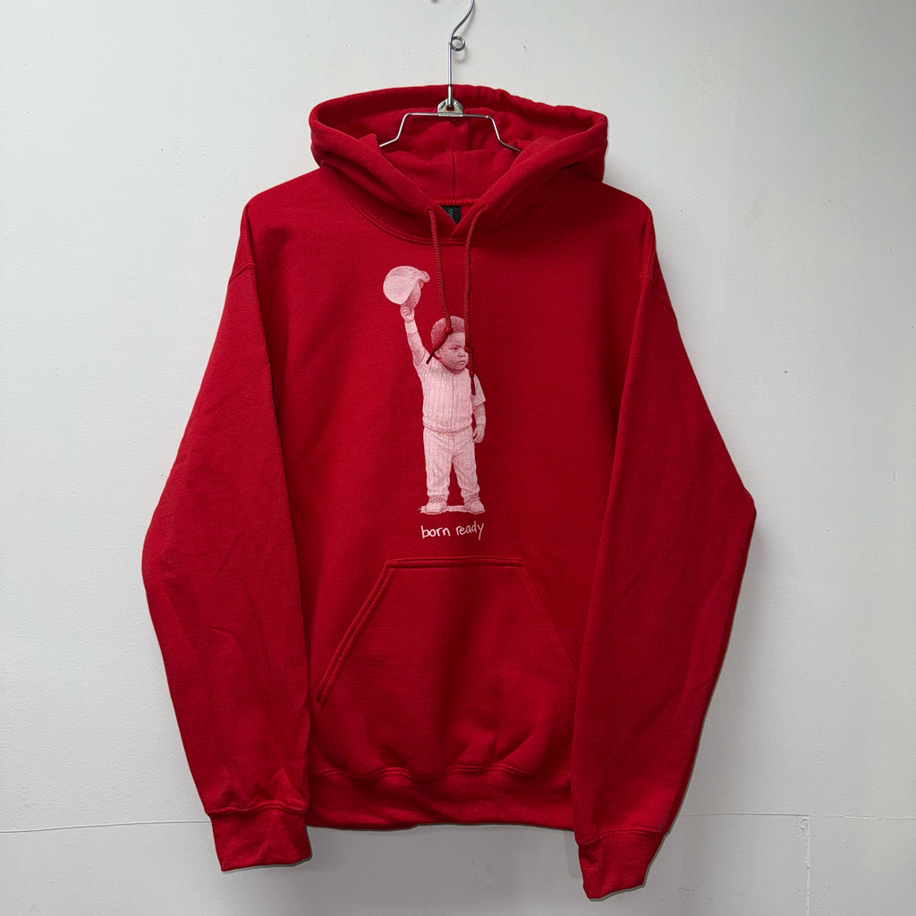 born ready hoodie - red (holiday edition)
