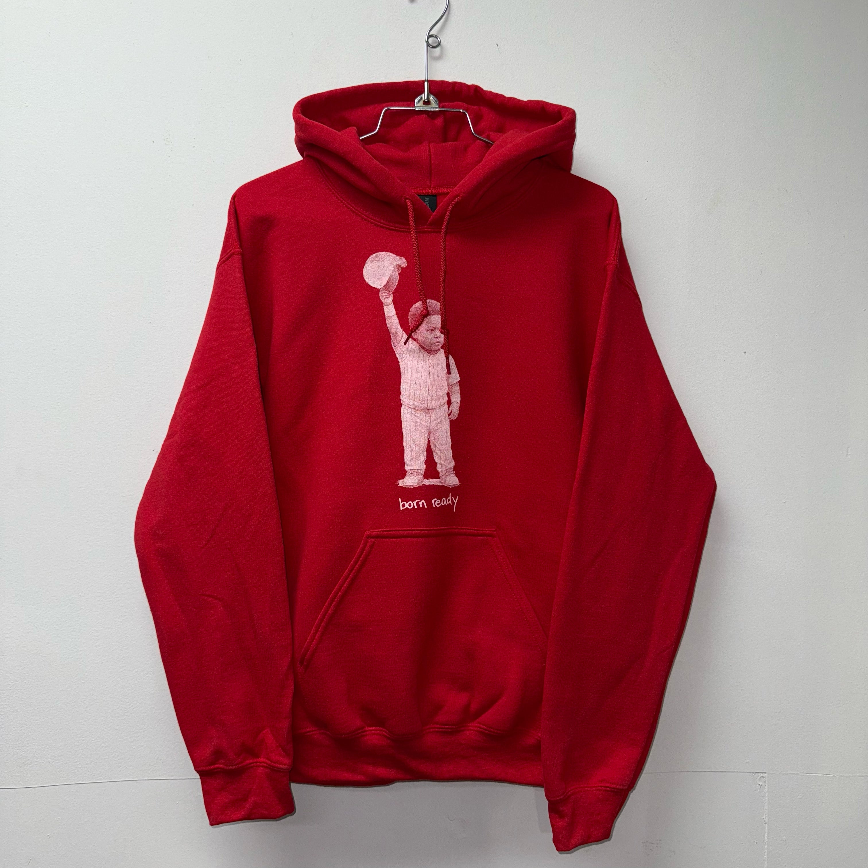 born ready hoodie - red (holiday edition)